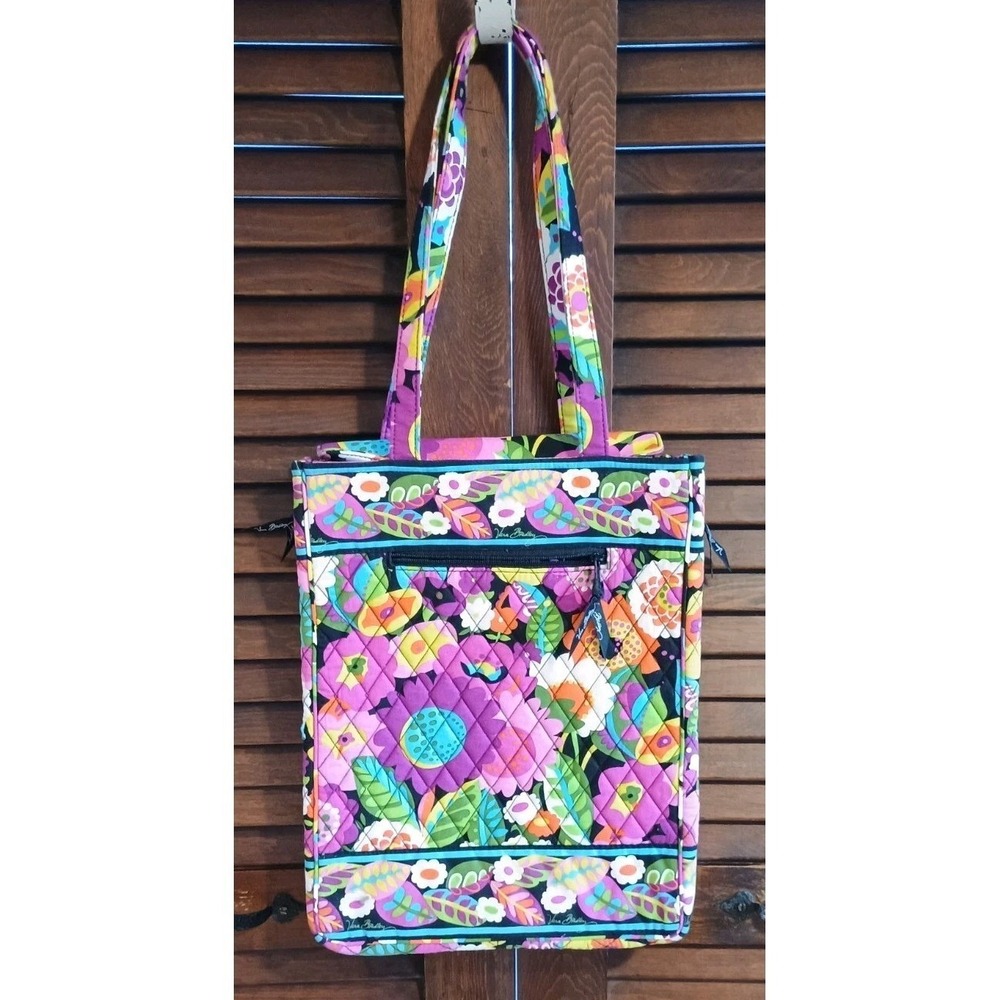 NWOT Vera Bradley VA VA Bloom Laptop Travel Tote Floral Colorful Travel